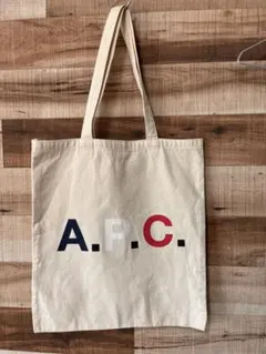 A.P.C アーペーセー　キャンバス　トートバック　トリコロールカラーのサムネイル