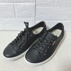 ほぼ未使用✨ECCO SOFT 8 レザー　シューズ　シルバー　24.0 ほぼ未使用✨ECCO SOFT 8 レザー シューズ シルバー 24.0 - メルカリ