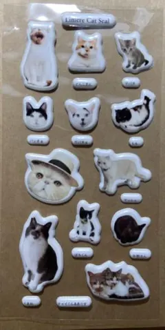 シール　ネコ柄シール　15シート