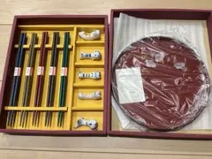 雅食彩セット　猫の箸置き　箸　箸置き　漆