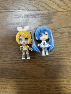 雪ミク　鏡音リン　でふぉめ　ガチャガチャ　フィギュア