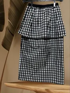 【EPOCA THE SHOP marmors】チェックタックスカート