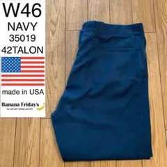 ３５０１９　アメリカ輸入　USED　USA製　４２TALON ネイビー　W４６