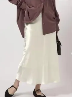 サテン ナロー スカート