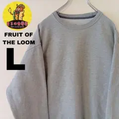 USA古着 FRUIT OF THE LOOM　スウェットL　グレー