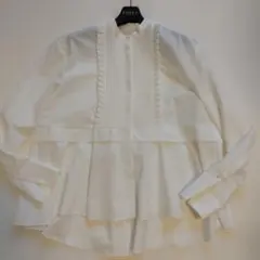 超美品　MARILYN MOON タックフリルフレアシャツのサムネイル