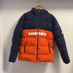 UMBRO フード付きダウンジャケット ネイビー・オレンジのサムネイル