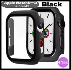 AppleWatch カバー アップルウォッチ ケース 41㎜ ブラック