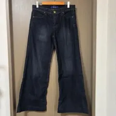 UNIQLO ワイド ジーンズ デニム 濃紺