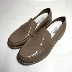 TEMPERATE テンパレイト コインローファー レインシューズ ベージュ