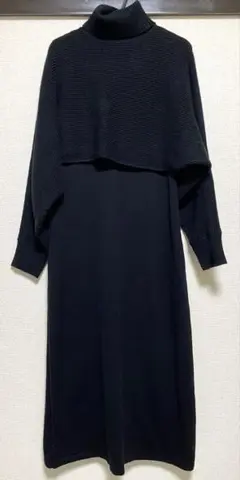 GU　マルチウェイニットワンピース　ブラック　M
