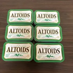 《空き缶6点セット》ALTOIDS アルトイズ スペアミント缶