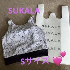 SUKALA 花柄ヨガタンクトップ 薄紫色　Sサイズ　新品タグ付き