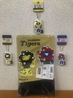 万博　ミャクミャク　阪神タイガース　フェイスタオル1枚&キーホルダー 3個セット