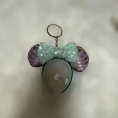 アリエルカチューシャ　キーホルダー　ディズニー