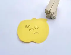 【かわいい顔付評価スタンプ４点セット】はんこ　花マル　◎○△学校　音読