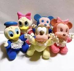 ディズニー ミッキーフレンズ　赤ちゃん人形 5体 セット レトロ 80年代