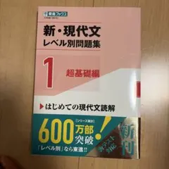 【新品未使用】新・現代文レベル別問題集①超基礎編