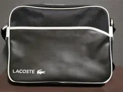 タグ付 LACOSTE スポーツショルダーバッグ ワニロゴタグY2K ブラック