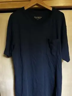 最安値美品送料無料MACBETHネイビー ポケット付き Tシャツ L