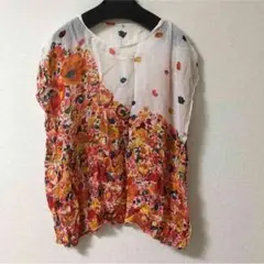 未使用☆carnelian 花柄チュニック