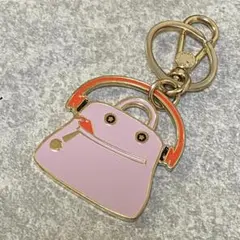 PRADAプラダ キーホルダー チャーム ホースシュー ハート ピンク