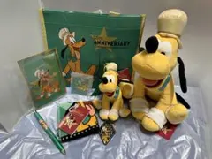 【未使用に近い】ディズニーストア リゾート店25周年 プルートセット
