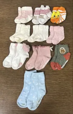 チュチュアンナなど　ベビー〜キッズ靴下10足セット　サイズ8〜11