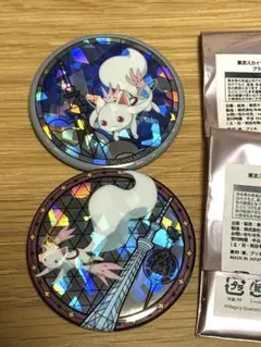 魔法少女まどか☆マギカ スカイツリー 缶バッジ 百江なぎさ キュウべえ