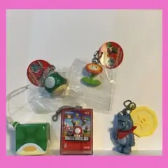 マリオブラザーズ　キャラクターグッズマスコットキーホルダー5個セット