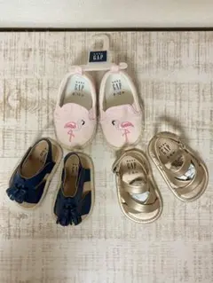 baby GAP ベビーシューズ 室内用　3-6m 6-12m 3足セット
