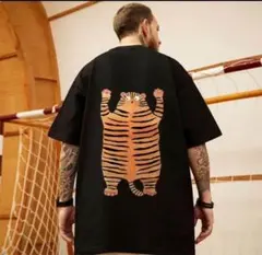 新品　Tシャツ　虎デザイン　半袖 大きいサイズ 　バックプリント　ストリート
