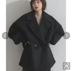 残り一点！シャギーチェスターコート ブラック