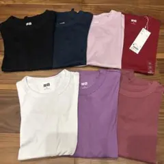 ユニクロ　クルーネックT 半袖　Mサイズ　7枚セット