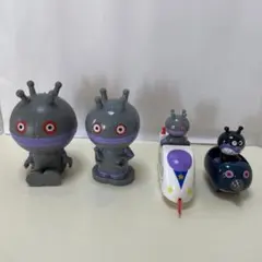 ダダンダン　バイキンマン アンパンマン ミュージアム　ソフビ　ミニカーレール