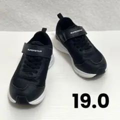 ムーンスター スーパースター SS J1167 キッズスニーカー ブラック 19