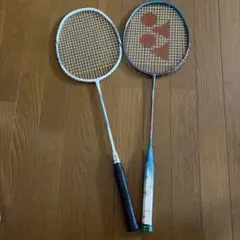 昭和レトロ】 YONEX ヨネックス 木製 バドミントンラケット 2本セット