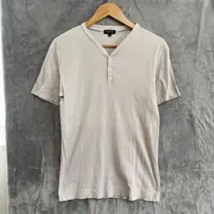 【L1044】 PaulSmith ヘンリーネックTシャツ サイズL グレーのサムネイル