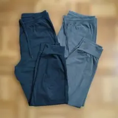 UNIQLO AIRism ジョガーパンツ Lサイズ 2本セットブラック、グレー