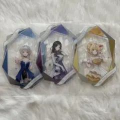 にじさんじ 特典箔押しホロクリアカード 栞葉るり、白雪巴、星川サラ