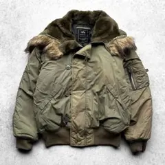 デッドストック 黒タグ USA製 N-2B N2B Y2K Alpha Industries ALPHA アルファ デッドストック MADE IN USA N