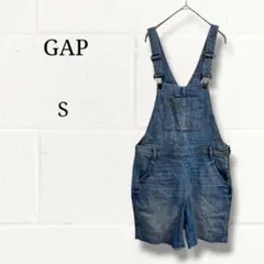 GAP ギャップ デニム サロペット オーバーオール ショートパンツ S