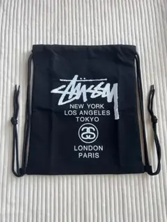 STUSSY ステューシー ナップサック リュック ブラック 新品