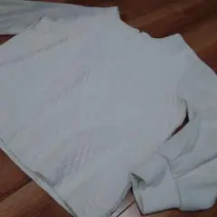 HK WORKS LONDON トップス　ホワイト　柄トレーナー　2L