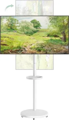 70【新品】テレビスタンド テレビ台 キャスター付き 10-48インチ 首