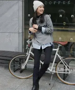 UNFILO スリムフィットストレッチパンツ XS