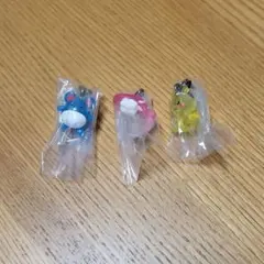 ポケモン　めじるしアクセサリー2　マリル・シャリタツ(たれたすがた)・ピカチュウ