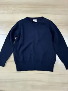 【美品】GAP KIDS ネイビー Vネックセーター XS