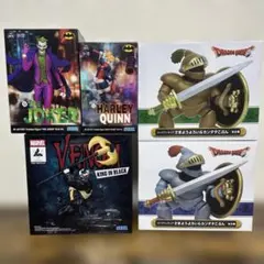 フィギュア　5点　ベノム　ジョーカー　ハーレークイーン　ドラクエ