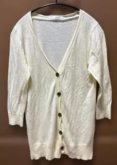 mystywoman カーディガン　薄黄　コットン